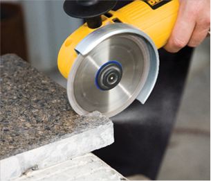 Image Example of Dry Cut Stone Blade in Action
